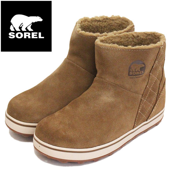 正規取扱店 SOREL (ソレル) LL5195 GLACY SHORT グレイシーショート レディース スノーブーツ 防水 257 DELTA  AUTUMN BRONZ SRL031