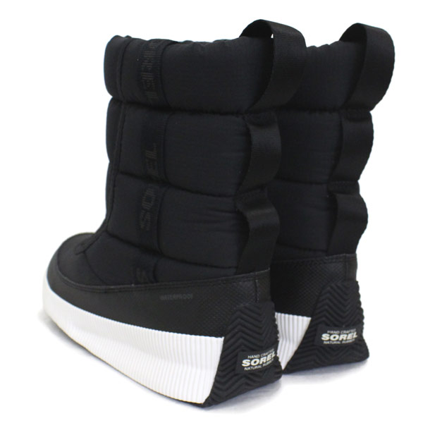 正規取扱店 SOREL (ソレル) NL3804 OUT N ABOUT PUFFY MID アウトアンドアバウトパフィーミッド レディース  レインブーツ 防水 010 BLACKI SRL057