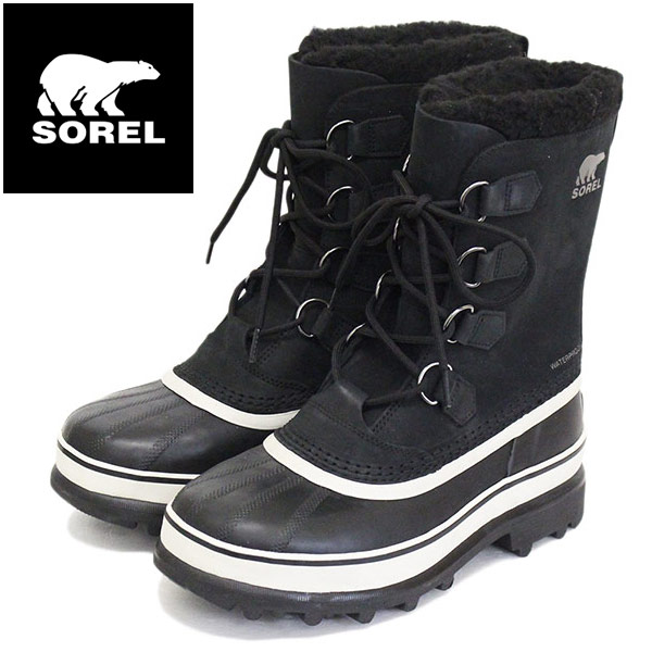 正規取扱店 Sorel ソレル Nm1000 Caribou カリブー メンズ スノーブーツ 016 Black Darkstone Srl001