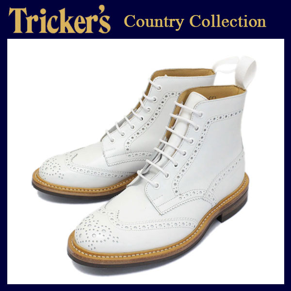 正規取扱店 Tricker's トリッカーズ 2508M COUNTRY BROGUE(カントリーブローグ) ダイナイトソール ホワイトアニリンカーフ TK031
