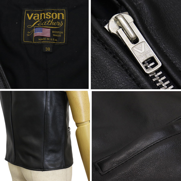 正規取扱店 VANSON (バンソン) 限定別注 21103T1 レザーベスト